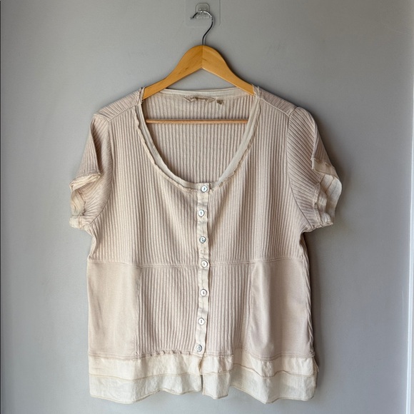 Soft Surroundings Fairy Cottagecore Roma Ribbed Tee - Picture 2 of 9